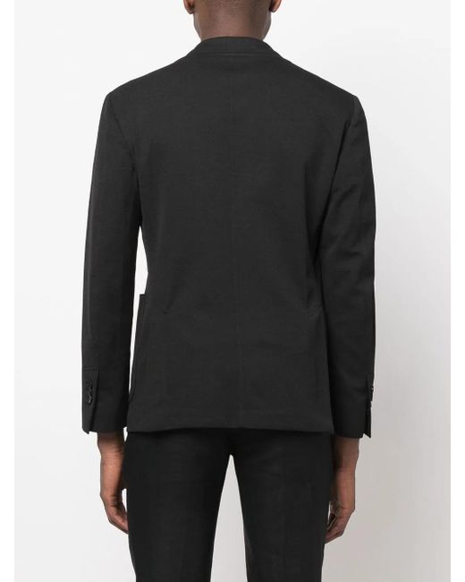Lardini Black Buttoned-Up Single-Breasted Blazer for men