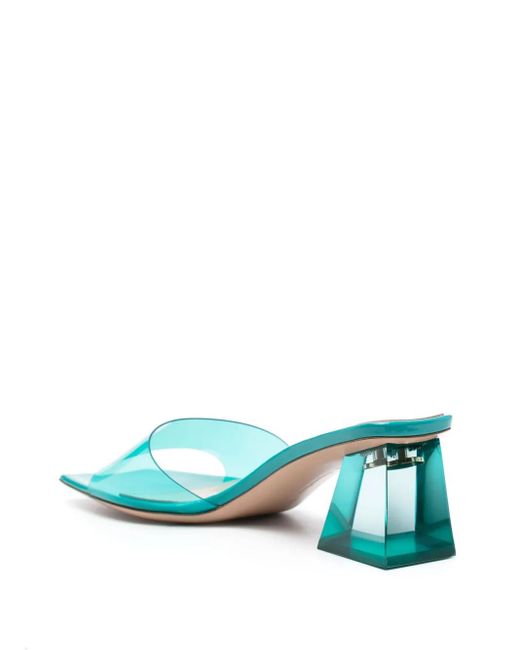 Gianvito Rossi Blue Cosmic 55Mm Mules