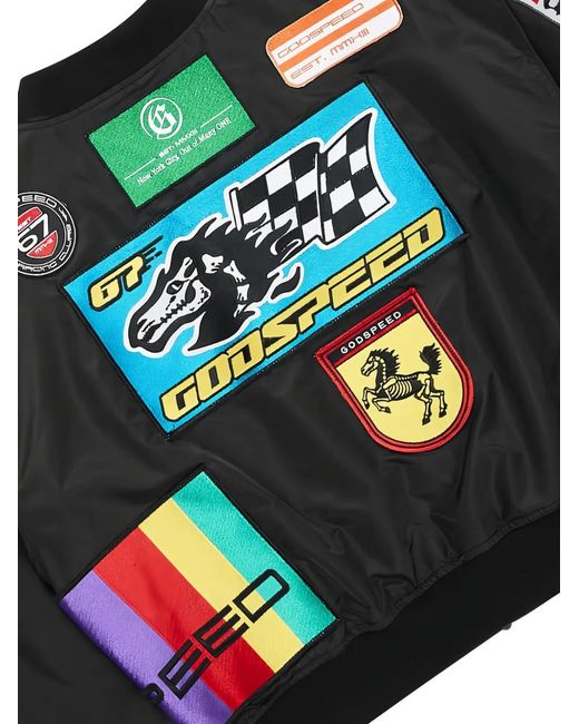 Godspeed Black Multi-Patch Bomber Jacket for men