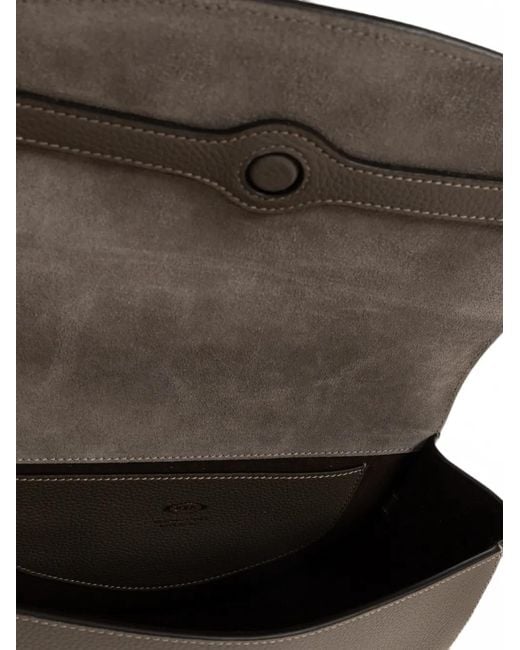 Tod's Brown T Signature Crossbody Bag