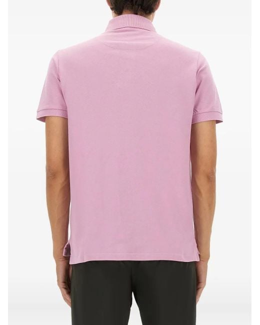 Etro Pink Buttoned Polo Shirt for men
