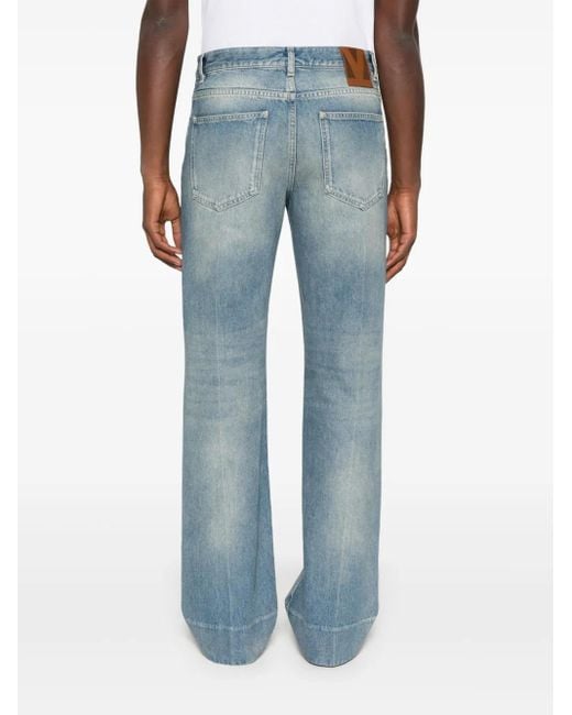 Valentino Garavani Blue Logo-Patch Jeans for men
