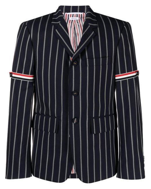 Thom Browne Black Single-breasted Button-fastening Blazer for men