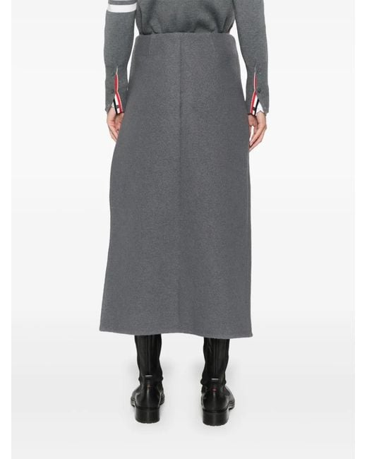 Rier Gray Walker Midi Skirt