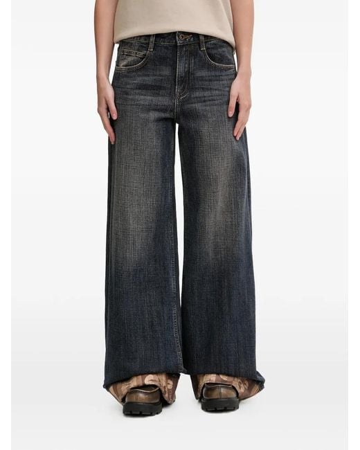 Miss Sixty Black Wide-Leg Jeans