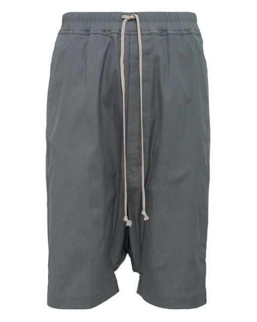 Bermudas con cordones Rick Owens de hombre de color Gray
