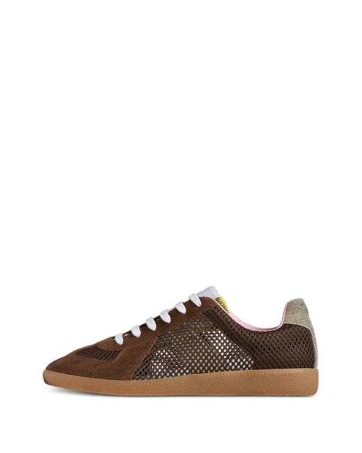 Maison Margiela Brown Replica Suede Sneakers for men