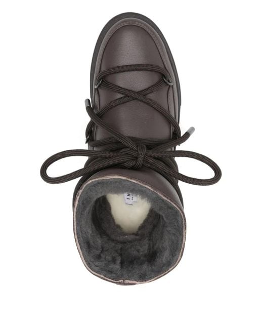 Inuikii Black Grape Lace-Up Boots