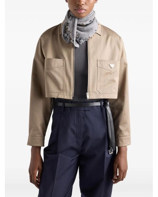 Prada Blue Ribbed-Knit Top