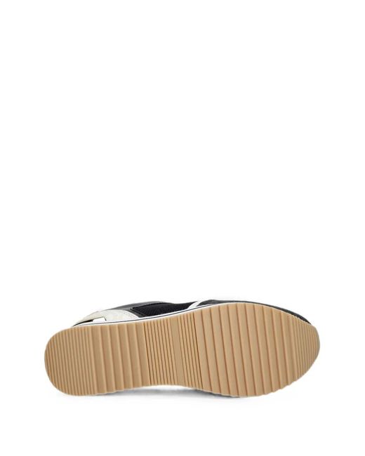 MICHAEL Michael Kors Black Logo-Print Mesh Sneakers