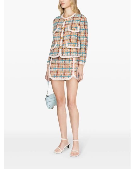 DSquared² White Upper East Side Tweed Jacket