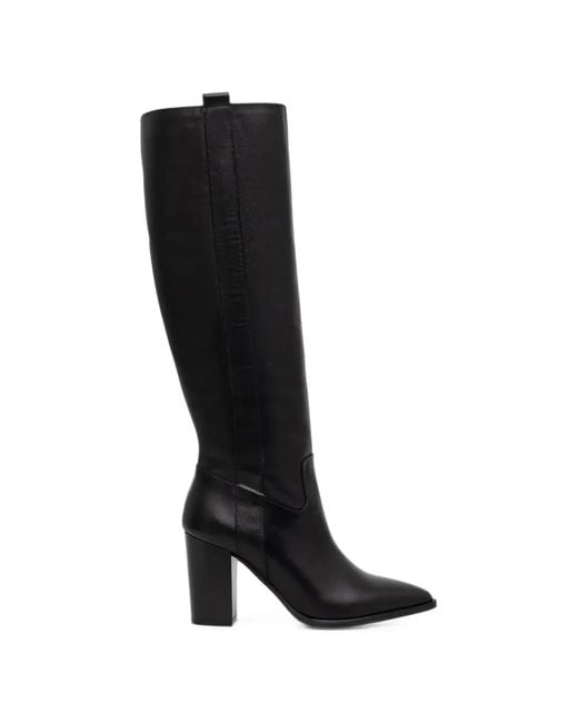 JONAK PARIS Black Peche Pointed-Toe Boots