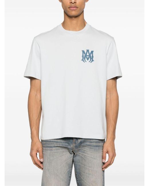 T-shirt en coton à logo appliqué Amiri pour homme en coloris White