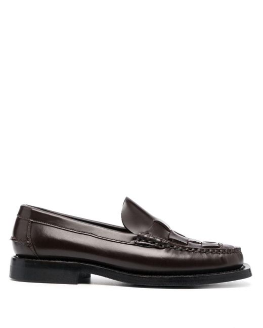 Hereu Nombela Interwoven-design Loafers in Black | Lyst