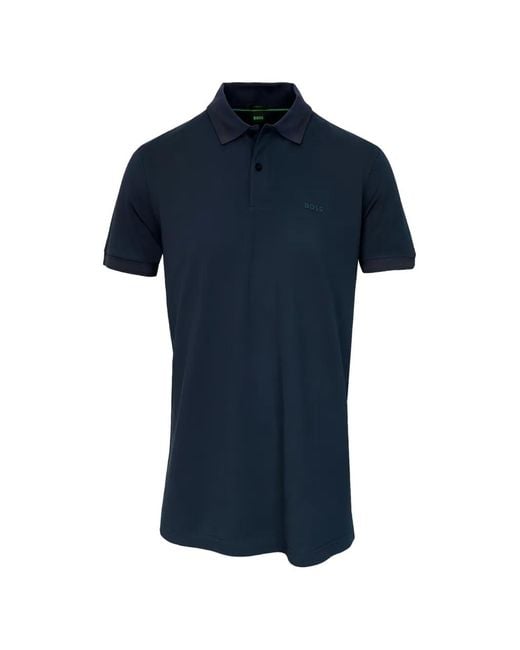 Boss Blue Polo À Manches Courtes for men