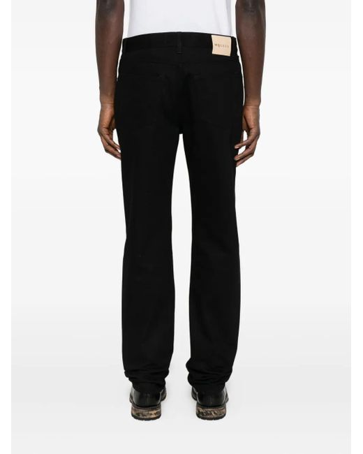 McQueen Black Straight Jeans for men