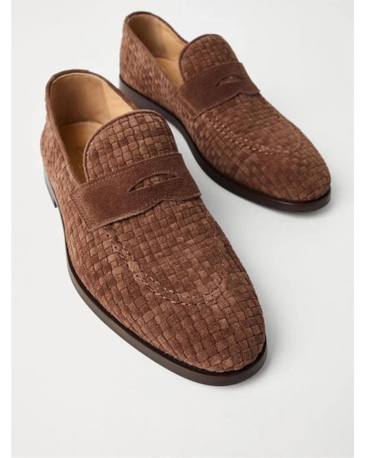 メンズ Brunello Cucinelli ローファー Brown