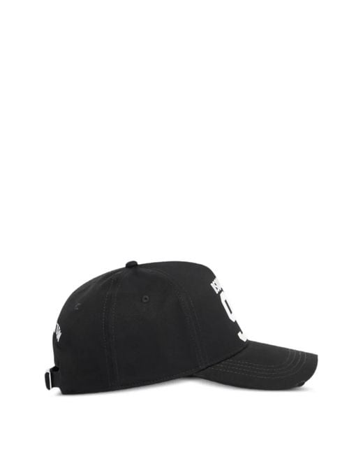 DSquared² Black Wild2 Baseball Cap for men