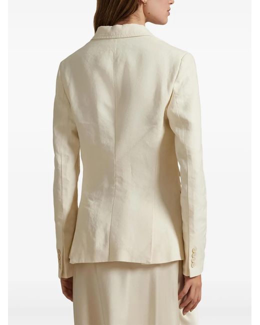 Polo Ralph Lauren Natural Single-Breasted Blazer