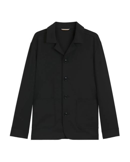 Chaqueta con bolsillos de parche Boss de hombre de color Black
