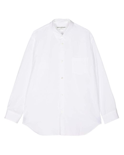 Junya Watanabe Long-sleeve Cotton Shirt in het White