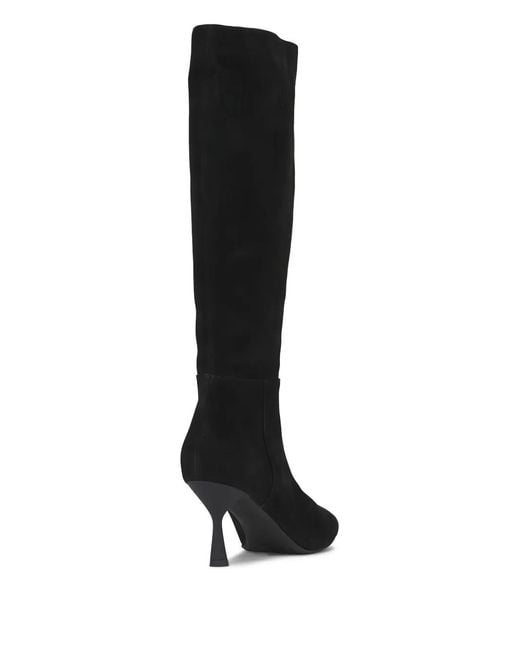 Agl Attilio Giusti Leombruni Black Ide Pointed-Toe Knee-High Boots