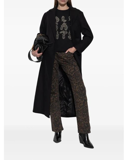 AllSaints Black Ella Lisa Beaded T-Shirt