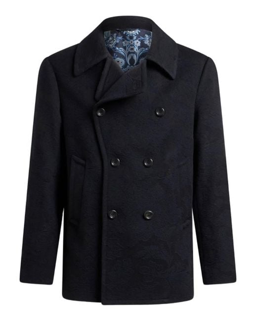 メンズ Etro ピーコート Blue