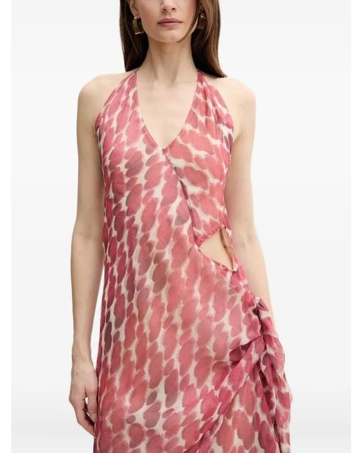 Abito Con Dettaglio Cut-Out di Bardot in Red