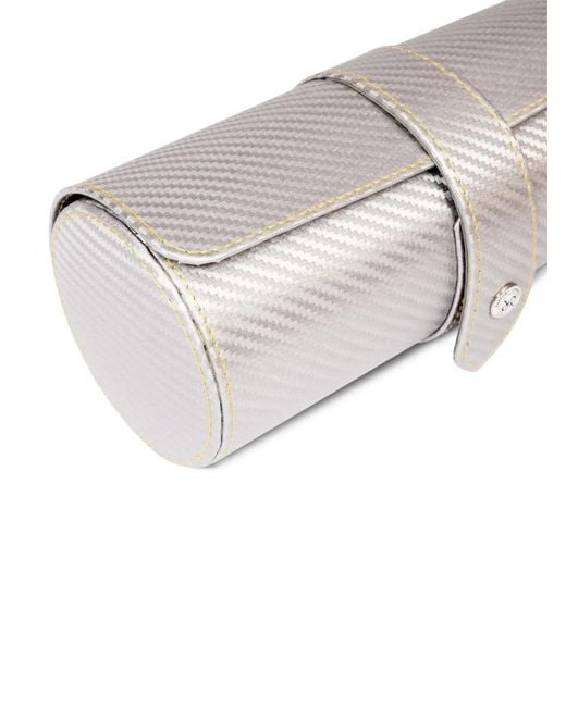 Rapport White Carbon Three Watch Roll for men