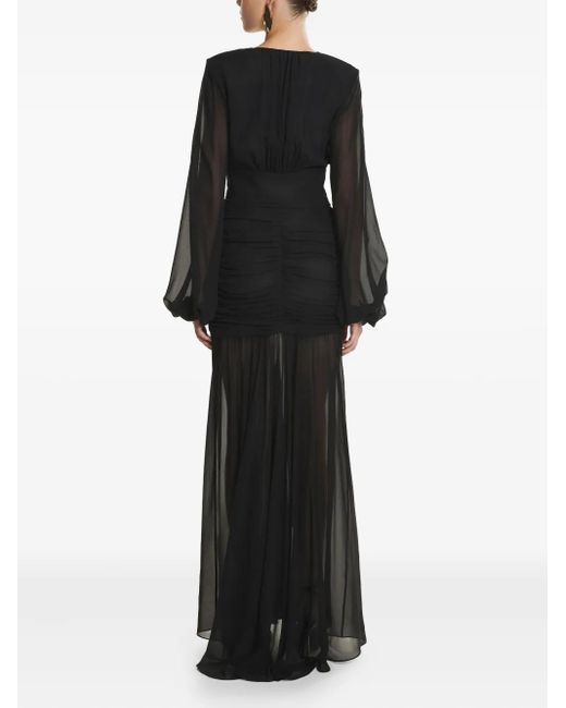 Lita Couture Black Fleur Maxi Dress