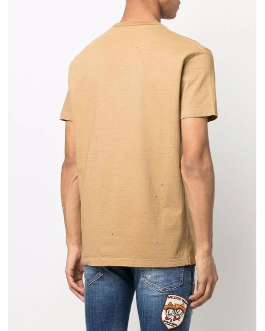 DSquared² Pink Logo-Print Short-Sleeve T-Shirt for men