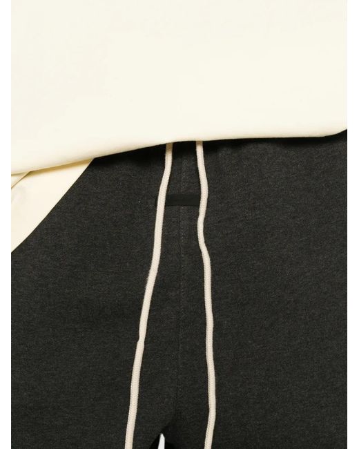 Fear Of God Black Classic Fleece Drawstring-Waist Track Pants for men