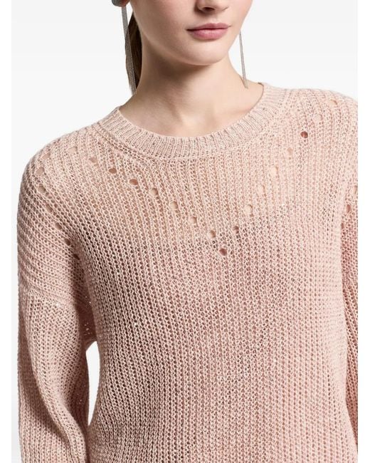 Peserico Natural Openwork Knitwear
