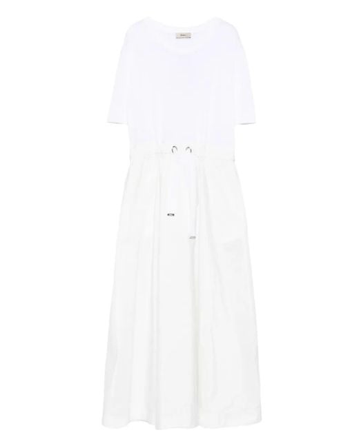 Herno White Midi Dress