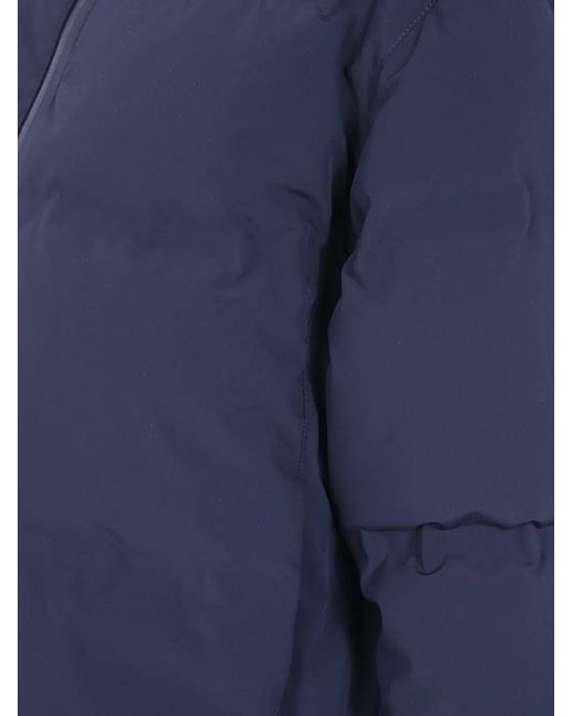 Herno Blue Quilted High-Neck Jacket