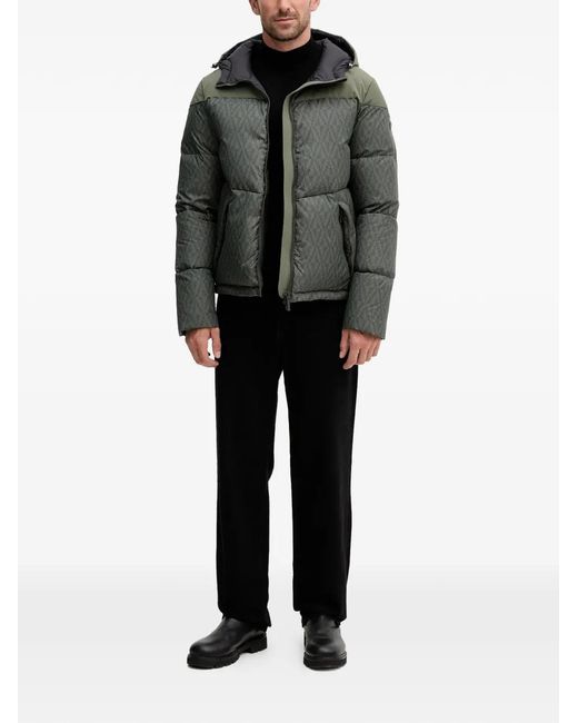 Colmar Gray Hooded Patterned Jacket for men