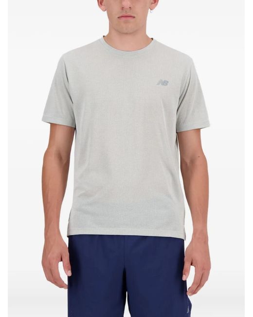 New Balance Gray T-Shirt Rc Essential for men
