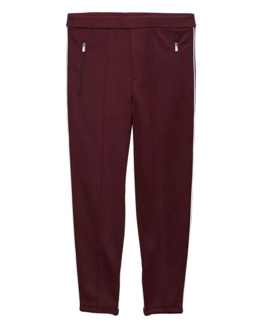 Pantalon À Bandes Latérales Prada pour homme en coloris Purple