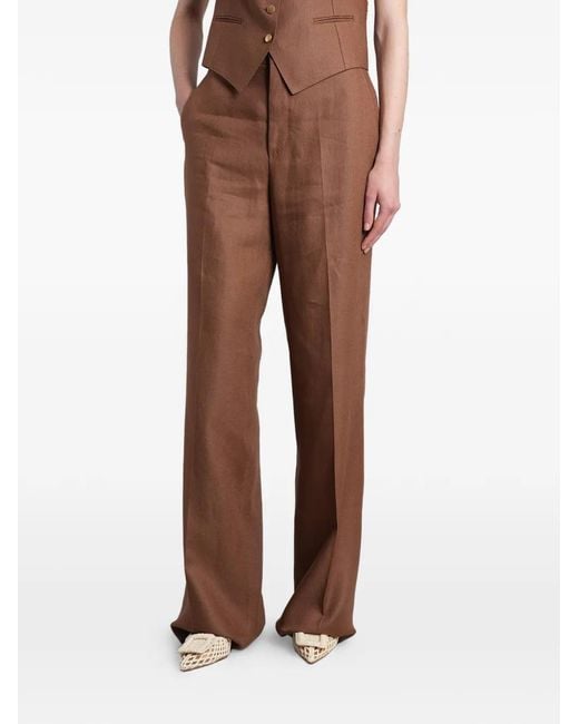 Tagliatore Brown T-Parigi10Bad Double-Breasted Peaked-Lapel Suit