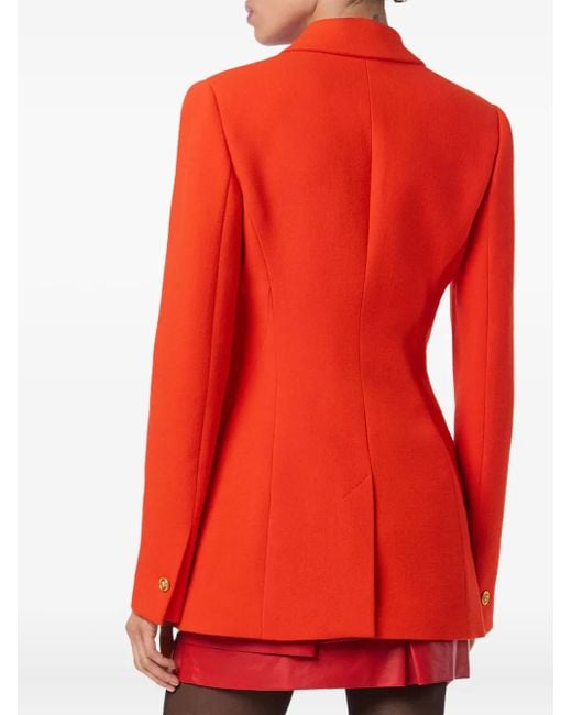 Versace Red Crystal-Embellished Blazer