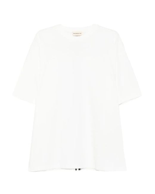 Mordecai White Stripe-Detail T-Shirt for men