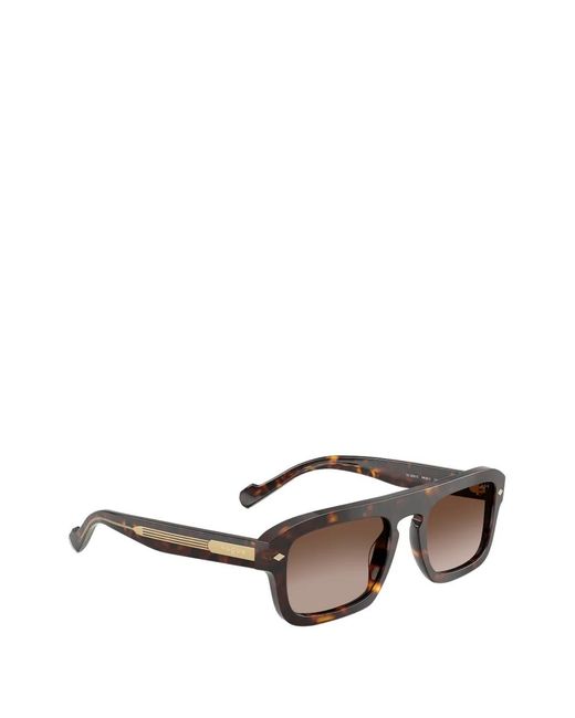 Vogue Eyewear Gray Tortoiseshell-Effect Rectangle-Frame Sunglasses for men
