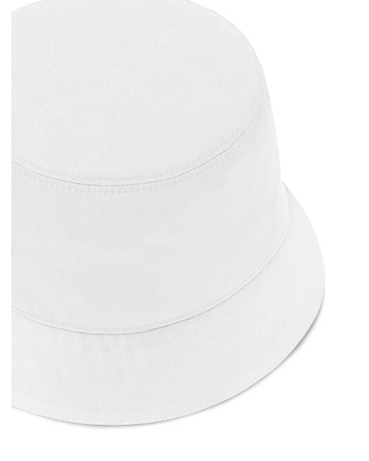 Prada White Re-Nylon Bucket Hat