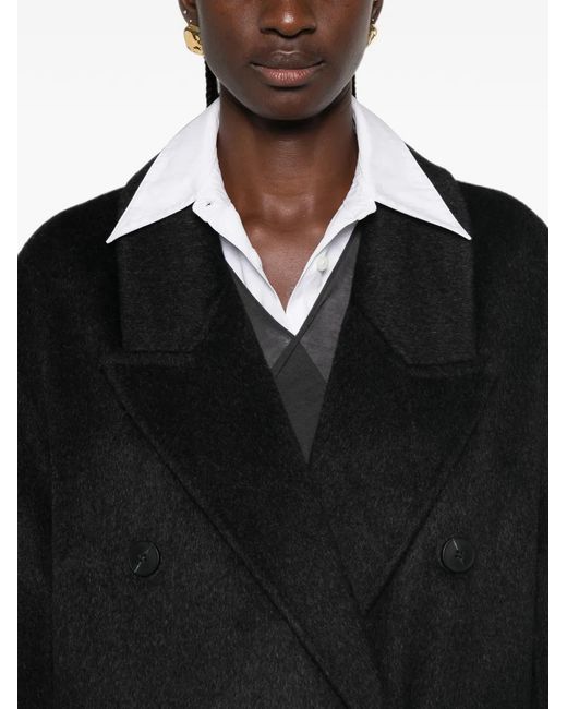 The Dynamis Studio Black Double-Breasted Coat