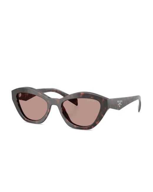 Prada Pink Tortoiseshell Cat-Eye Sunglasses