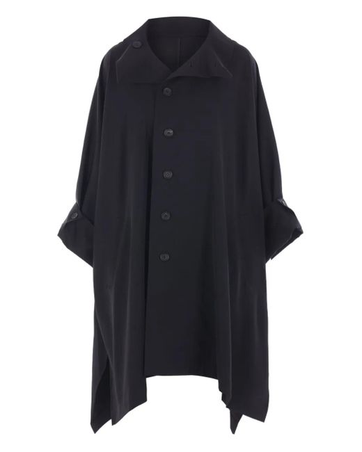 Yohji Yamamoto ボタン アシンメトリー コート Blue