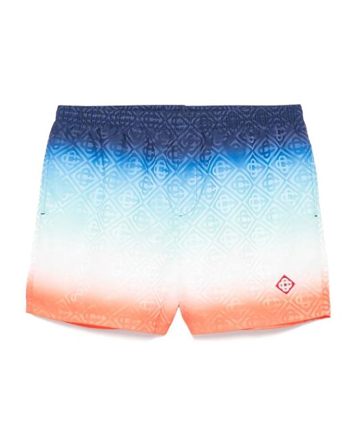 Casablanca Blue Printed Jacquard Swim Shorts for men