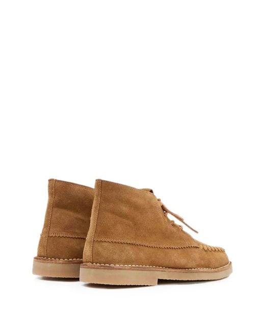 Isabel Marant Brown Dersee Lace-Up Suede Desert Boots for men