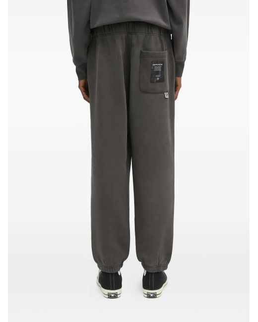 Aape By A Bathing Ape Black Logo-Patch Track Pants for men
